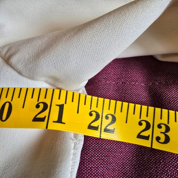 VIPetites by Sears - Cream / White Collared Blouse - Picture 8 of 9